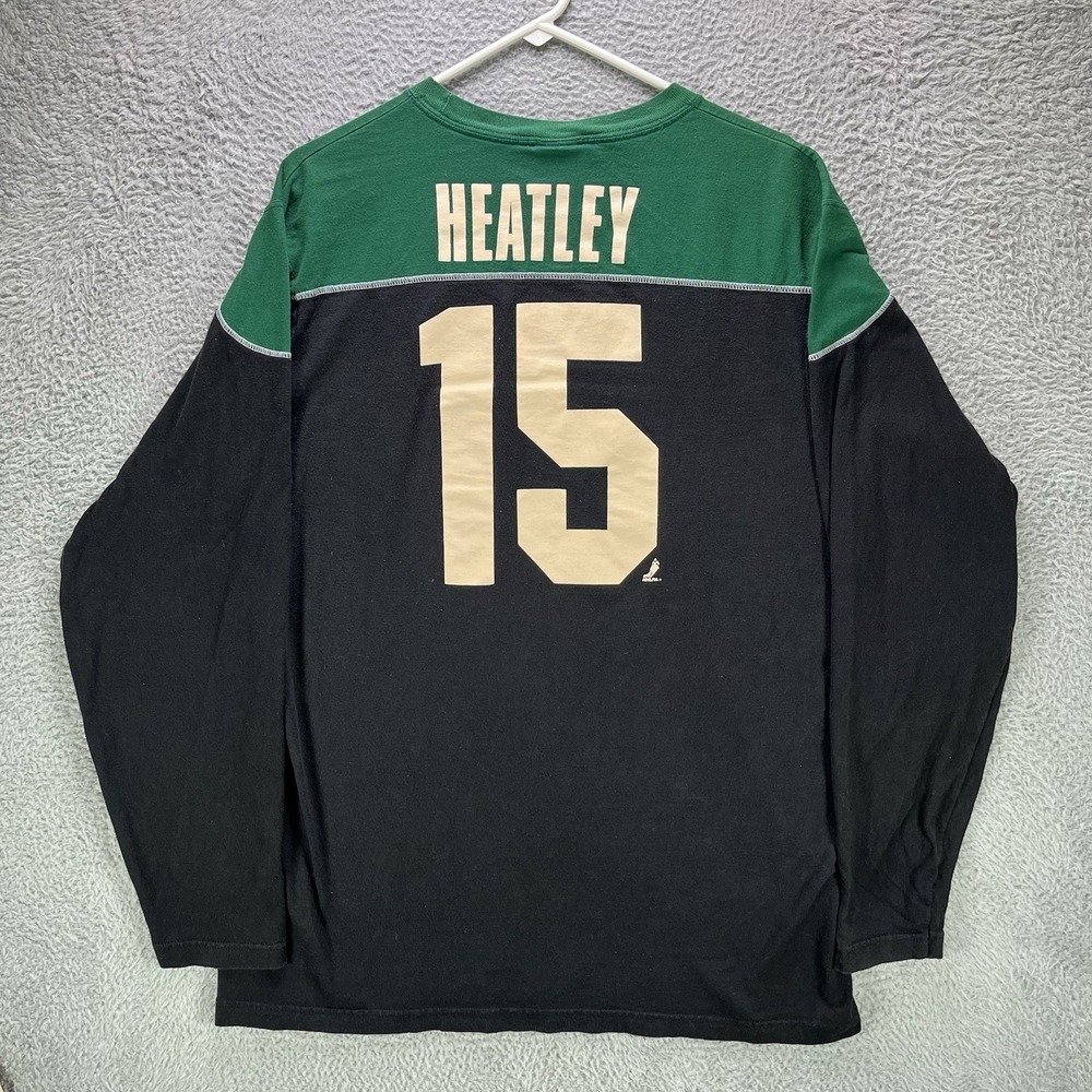 Dany Heatley Minnesota Wild Long Sleeve Shirt Mens XL Raglan NHL Heater